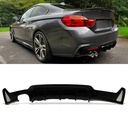 M Performance Style Twin Exit Rear Diffuser – BMW 4 Series F32 F36 14-20-Gravity Performance