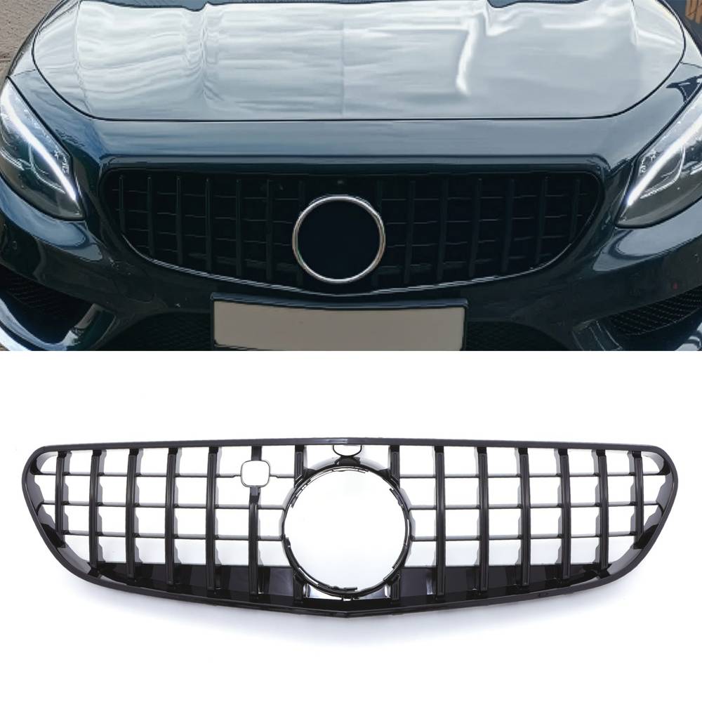 Panamericana Style Front Grille Gloss Black – Mercedes S Class C217 15-17-Gravity Performance