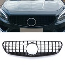 Panamericana Style Front Grille Gloss Black – Mercedes S Class C217 15-17