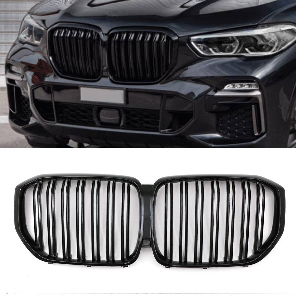 Gloss Black Double Slat Front Grille – BMW X5 G05 2019+-Gravity Performance