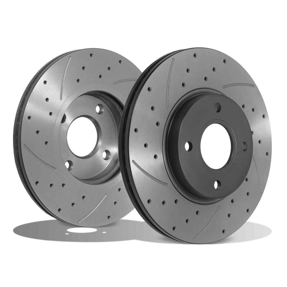 Front Vented 278mm Brake Discs Ford Fiesta MK7 ST180 2013-2017-Gravity Performance