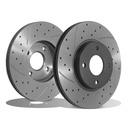 Front Vented 278mm Brake Discs Ford Fiesta MK7 ST180 2013-2017-Gravity Performance