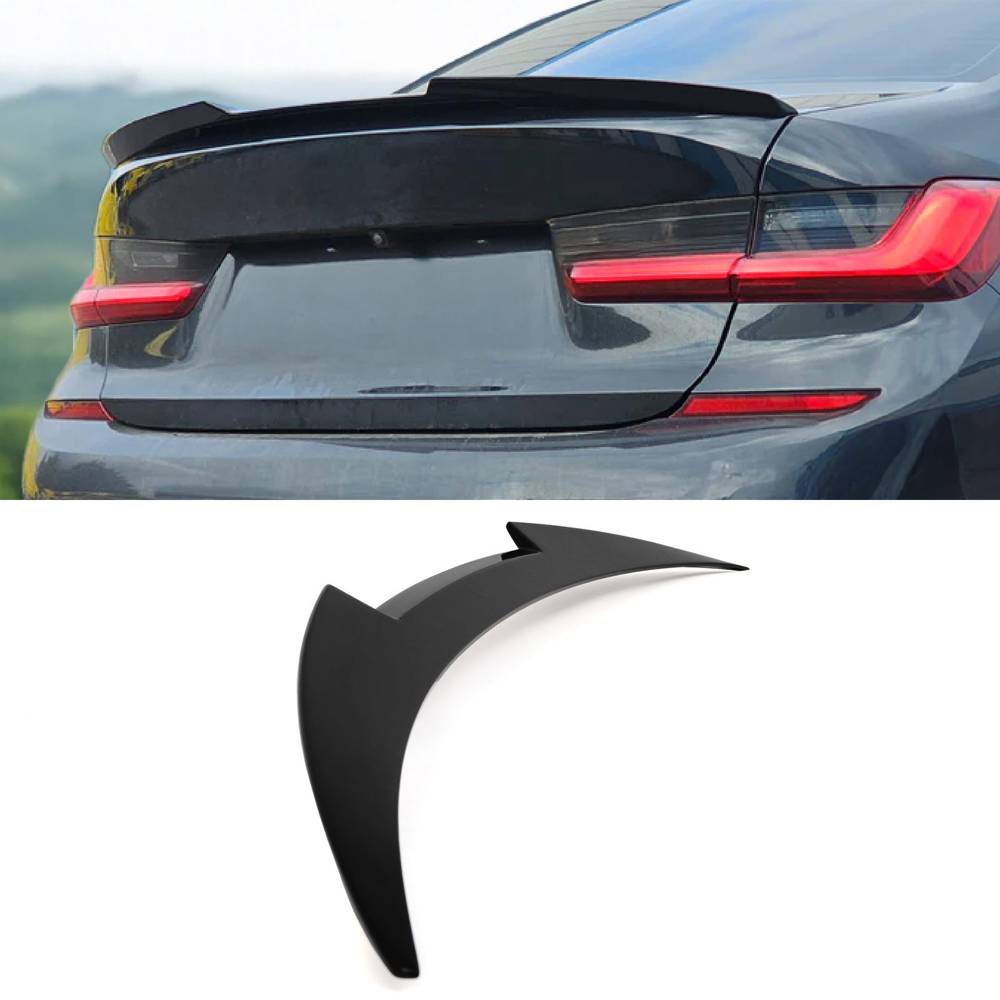 M4 Style Rear Spoiler Lip Gloss Black – BMW 3 Series G20 2019+