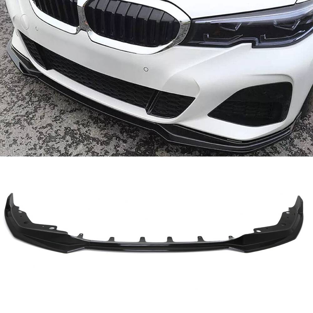 Gloss Black Front Bumper Splitter – BMW 3 Series G20 G21 19-22-Gravity Performance