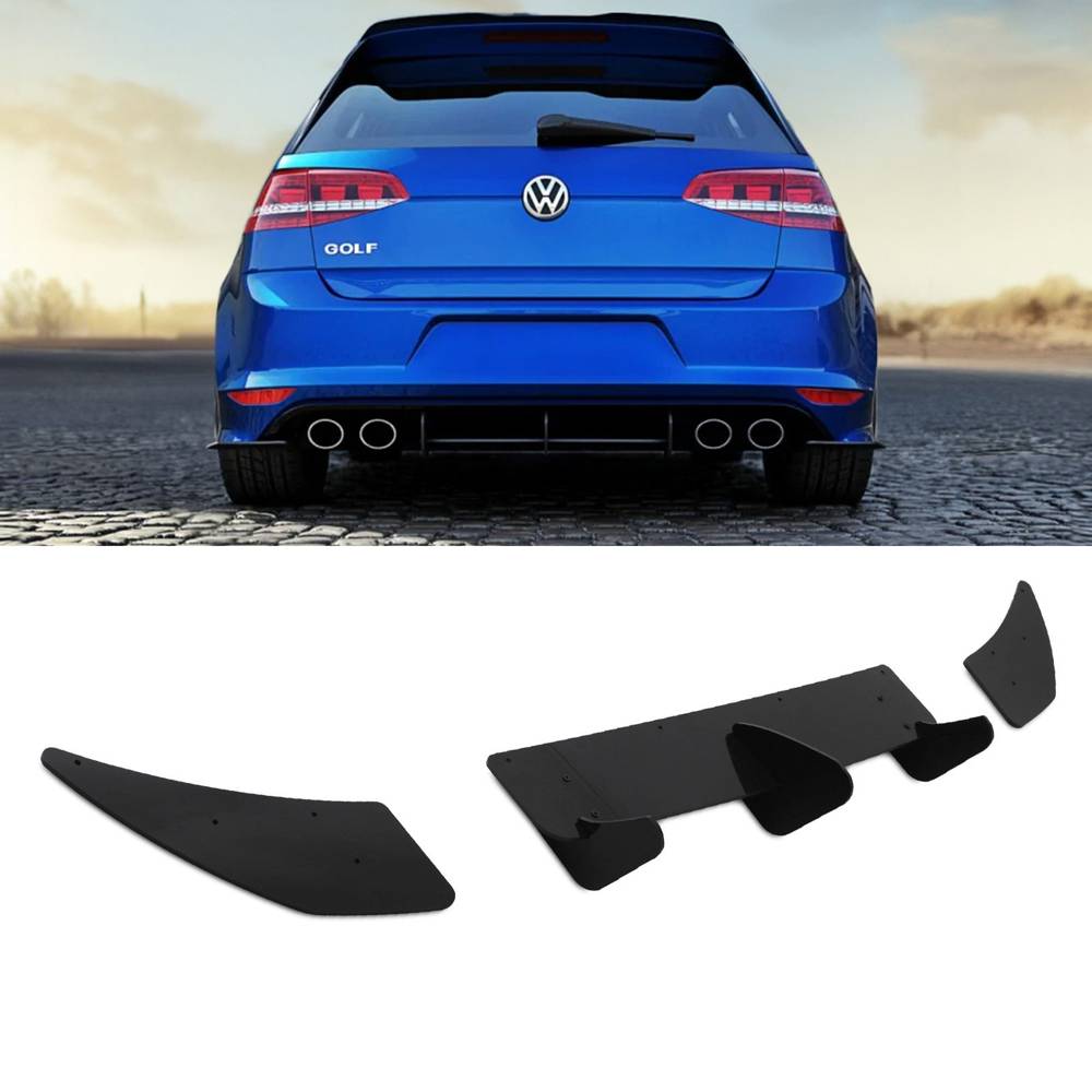 Rear Blade Diffuser Gloss Black – Volkswagen Golf R MK7 12-16-Gravity Performance