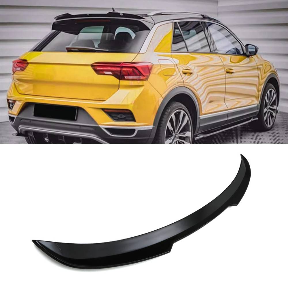 VW T-Roc 2017+ Gloss Black Rear Spoiler Lip Extension-Gravity Performance