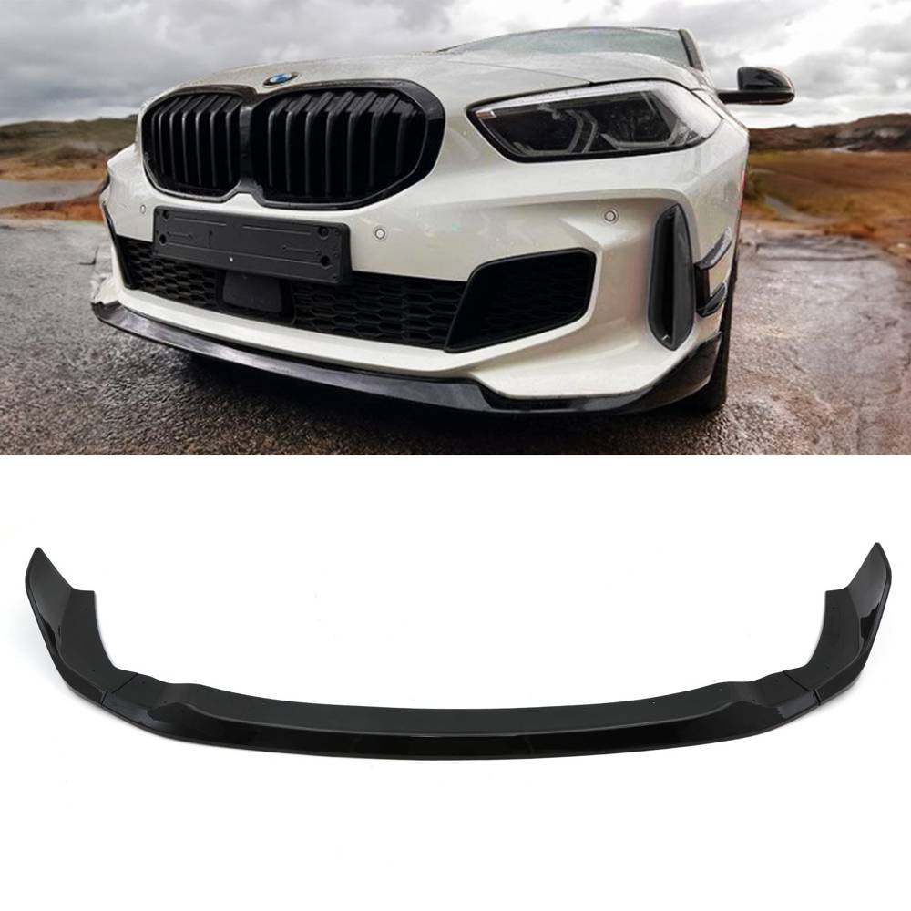 Front Splitter Lip Gloss Black – BMW 1 Series F40 2020+-Gravity Performance