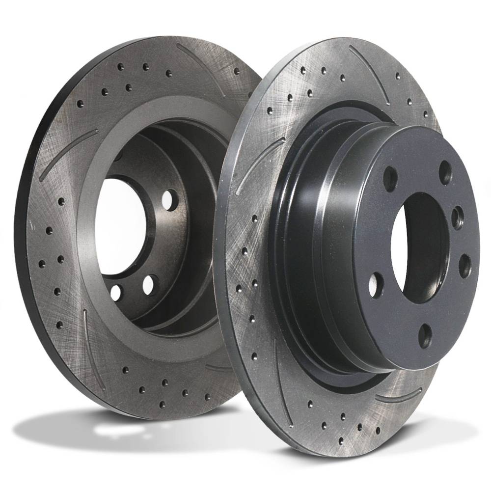 Rear Grooved Drilled 290mm Brake Discs – BMW 1 2 Series F20 F21 F22 F23 11+