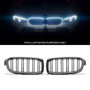 Gloss Black LED Front Grille – BMW 3 Series F30 12-19-Gravity Performance