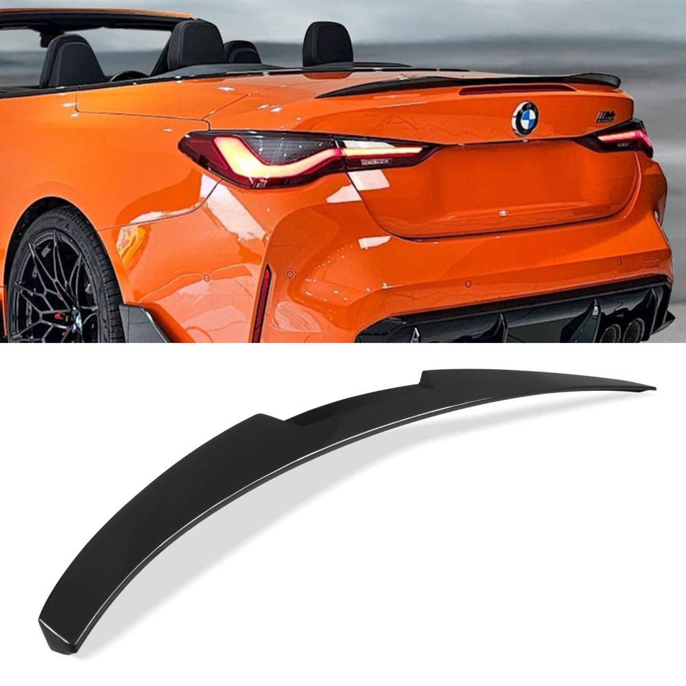 Gloss Black M4 Style Spoiler – BMW 4 Series Convertible G23 2021+-Gravity Performance