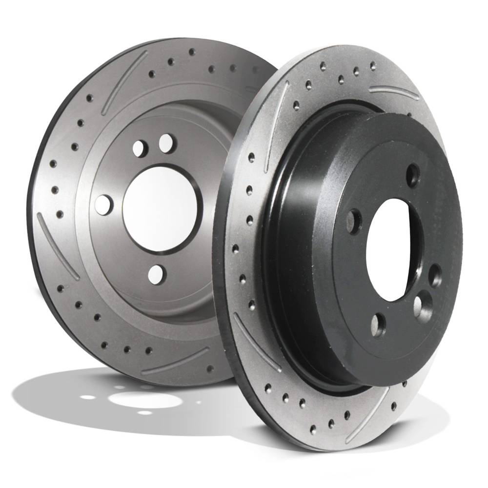 Rear Drilled Grooved 259mm Brake Discs – Mini R50 R52 R53 R56 Cooper S Jcw 01+-Gravity Performance