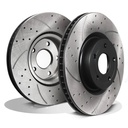 Front Drilled Grooved 308mm Brake Discs – Ford Focus MK4 1.5T Ecoboost 18-25-Gravity Performance
