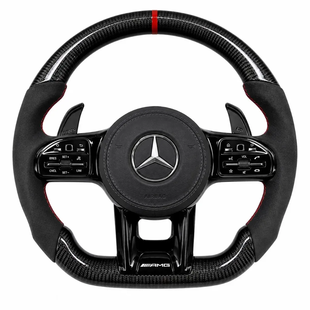 Mercedes carbon fibre steering wheel