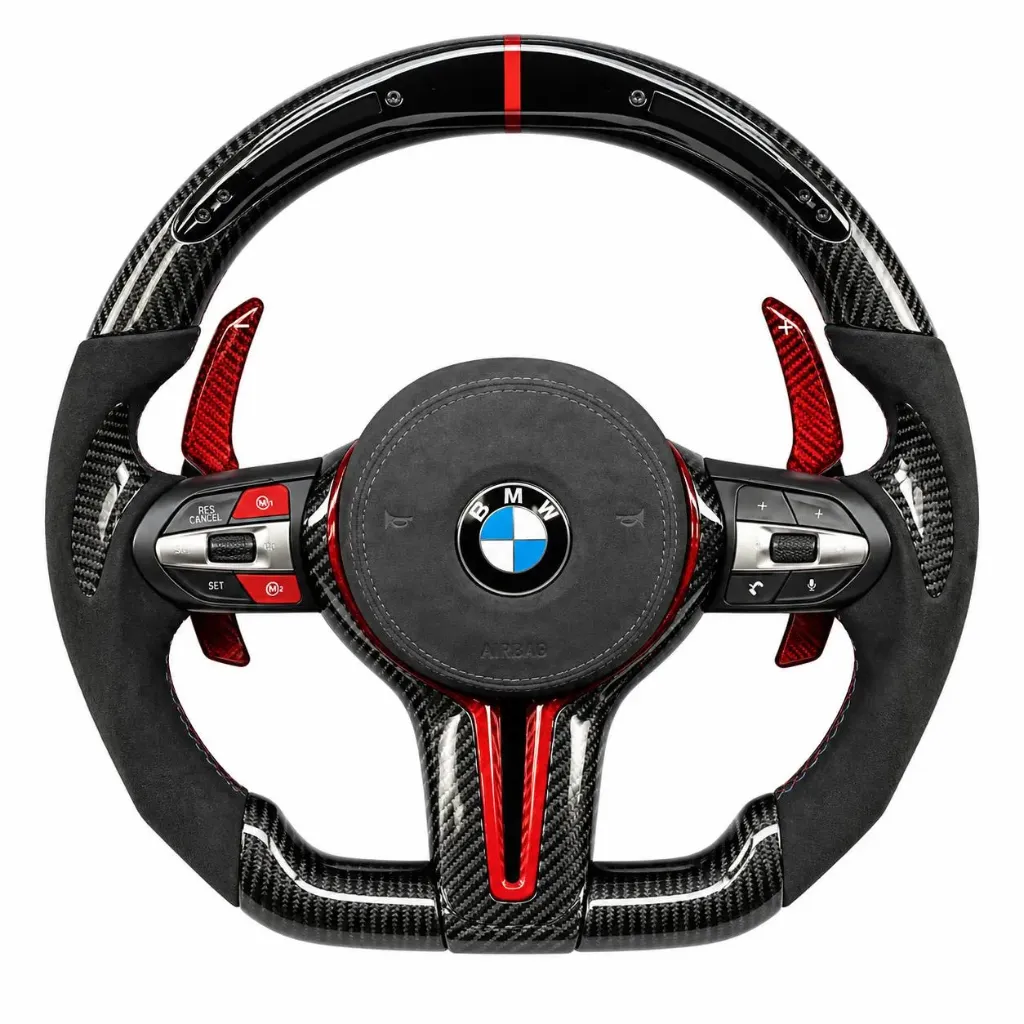 BMW Carbon fibre LED steering wheel