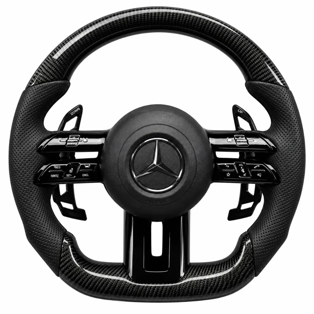 Mercedes Carbon fibre steering wheel