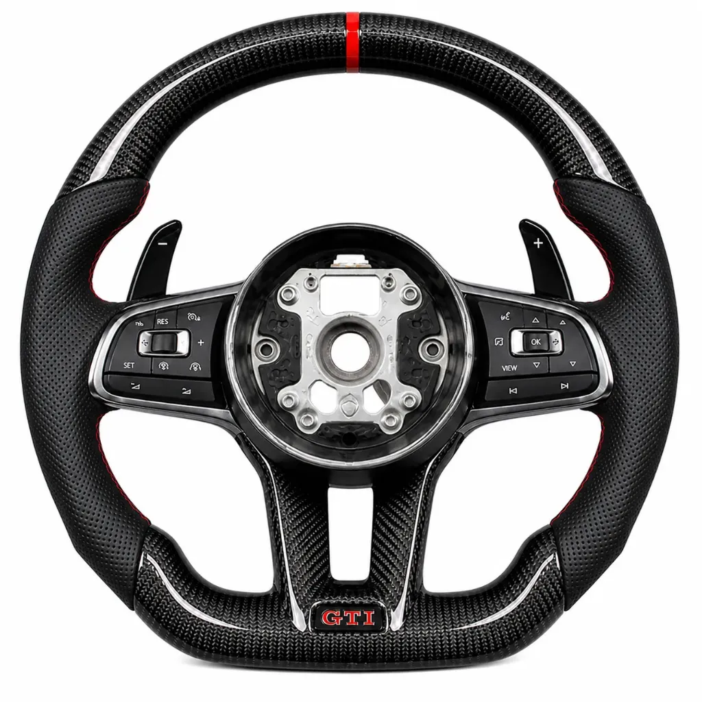 Volkswagen Golf GTI Carbon Fibre Steering Wheel no airbag