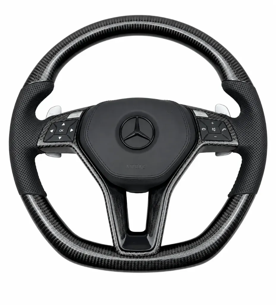 Mercedes Carbon Fibre Steering Wheel with grips