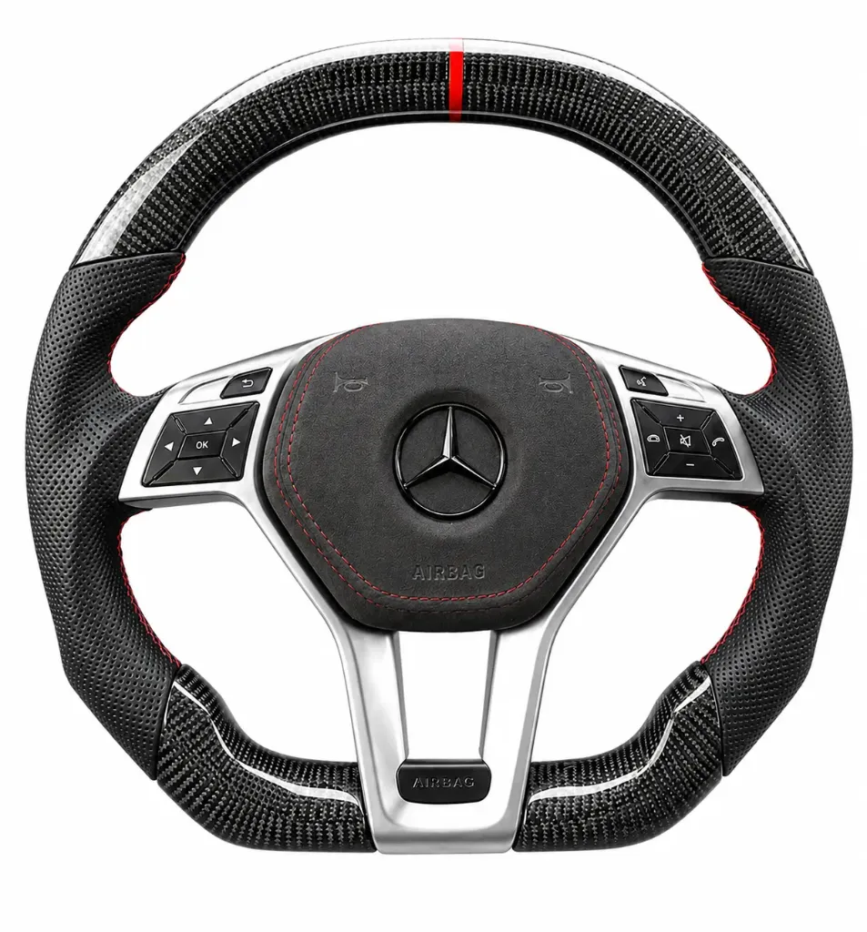 Mercedes carbon fibre steering wheel
