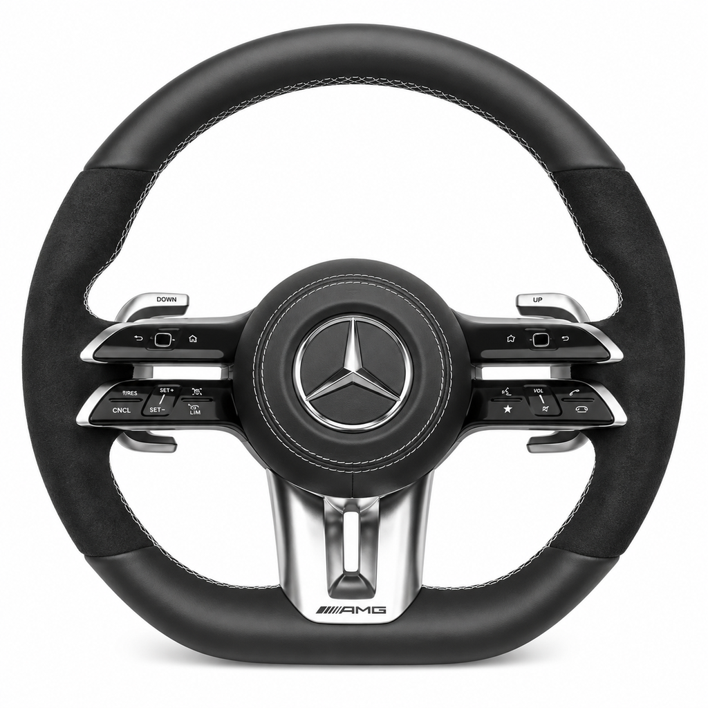 Mercedes steering wheel smooth leather