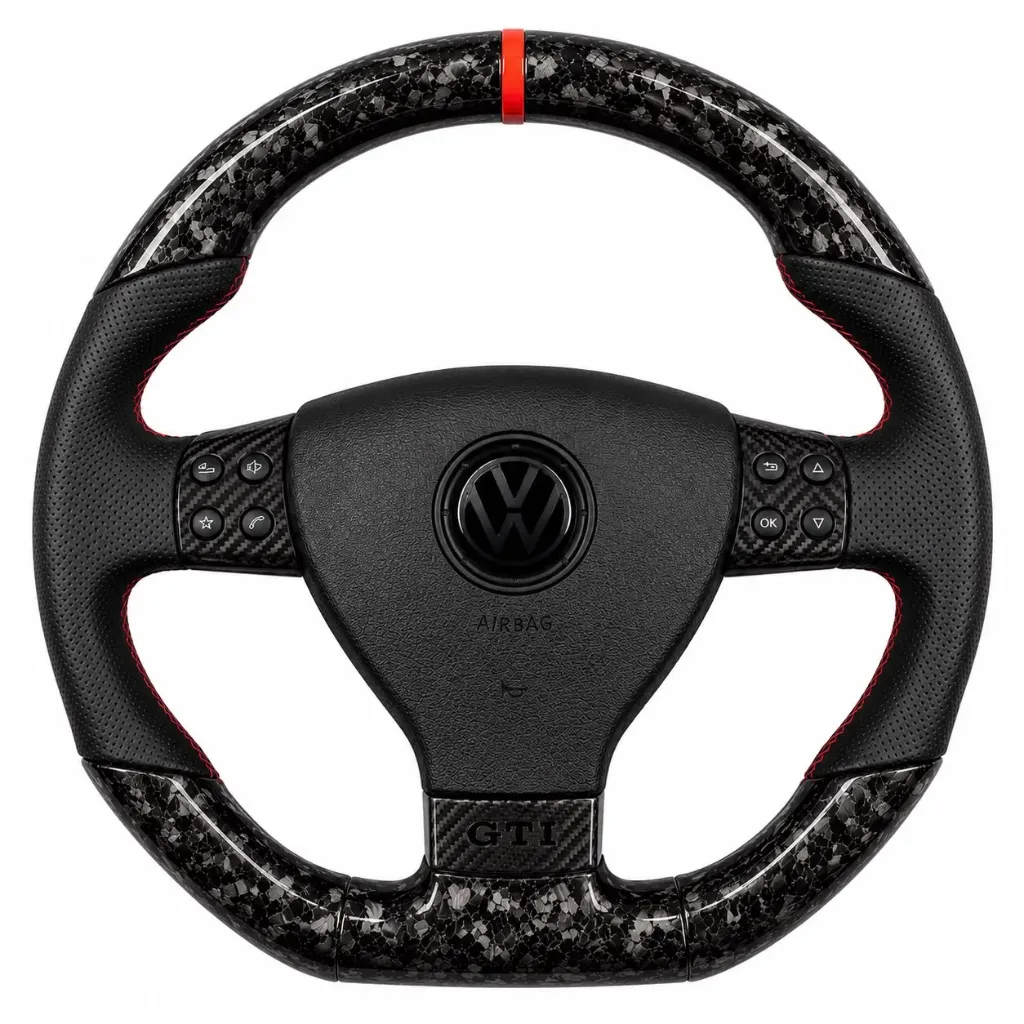 Volkswagen GTI Custom Carbon Fibre Steering Wheel