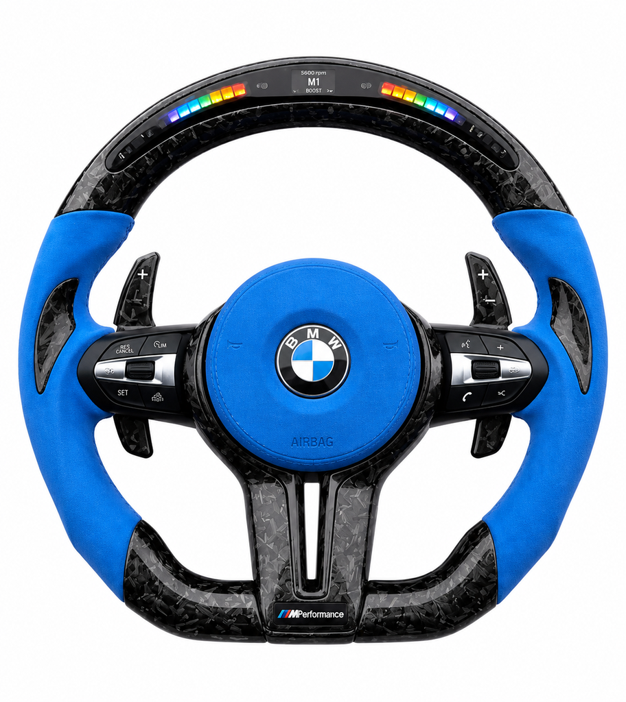 Bmw Carbon fibre LED steering wheel