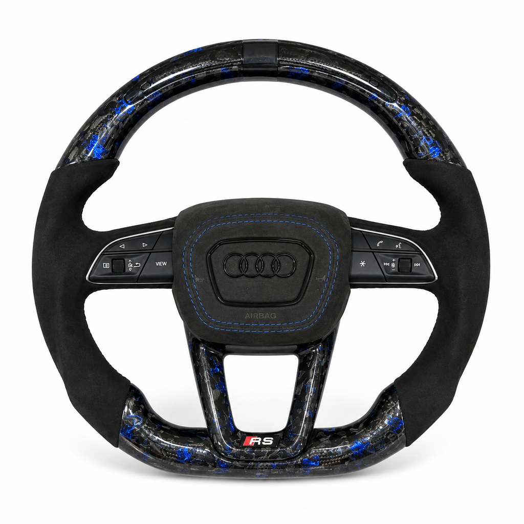 Audi RS forged carbon and alcantara steering wheel