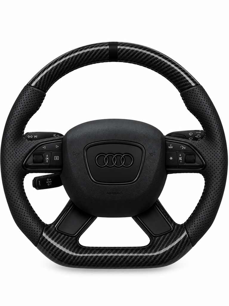 Audi carbon fibre steering wheel