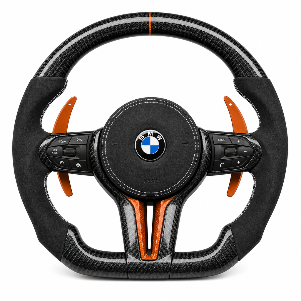 BMW carbon fibre steering wheel