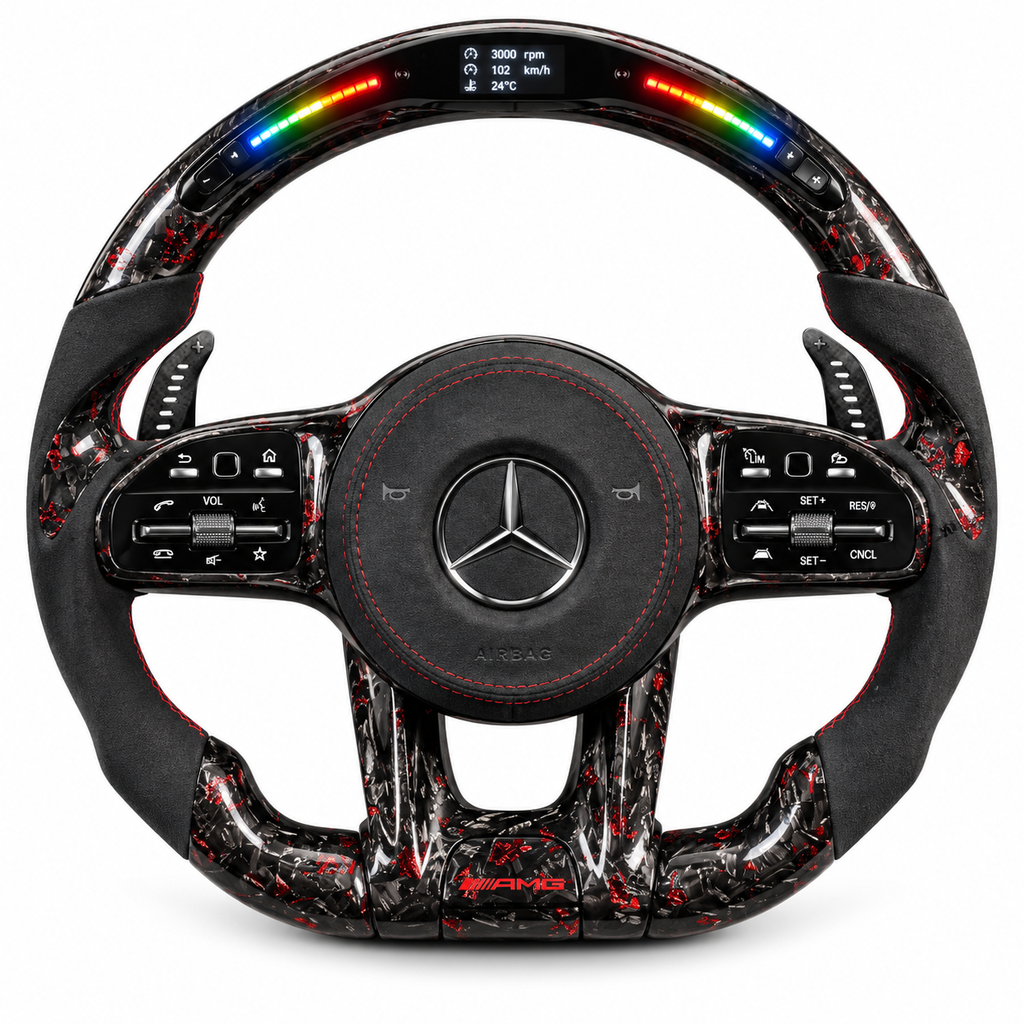 Mercedes forged carbon fibre with LED display