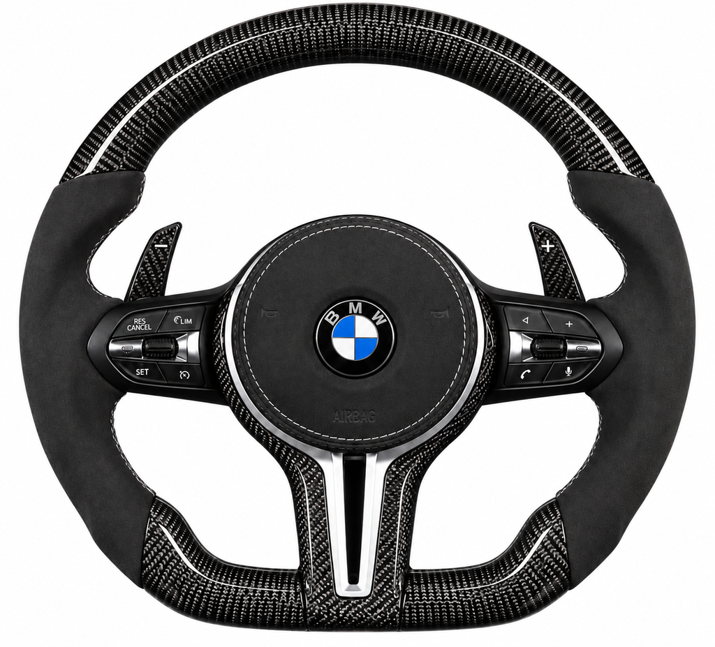 BMW forged carbon fibre steering wheel