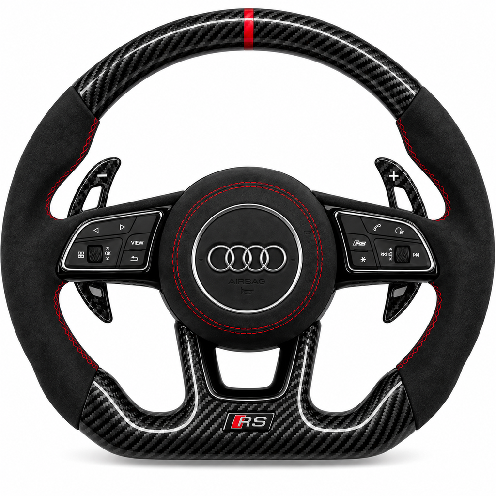 Audi carbon fibre steering wheel