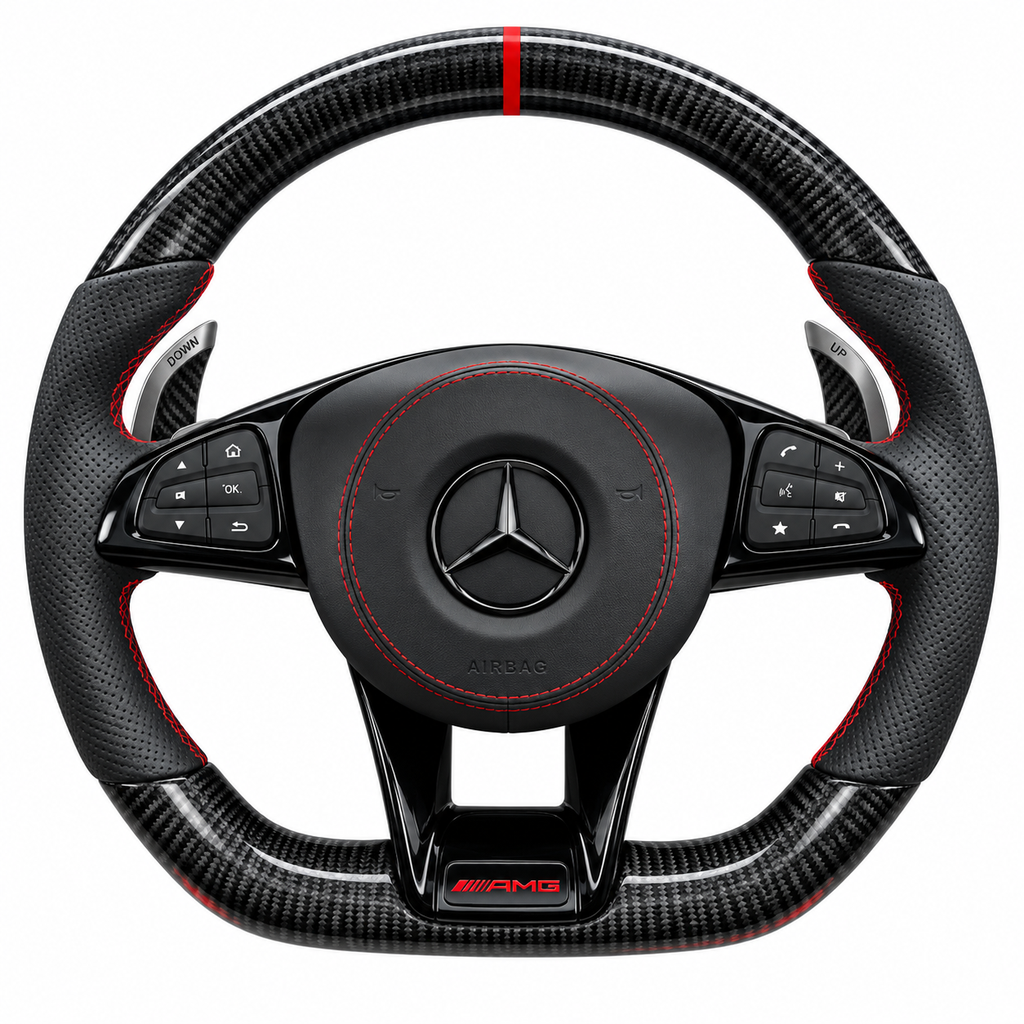 Mercedes Carbon fibre steering wheel