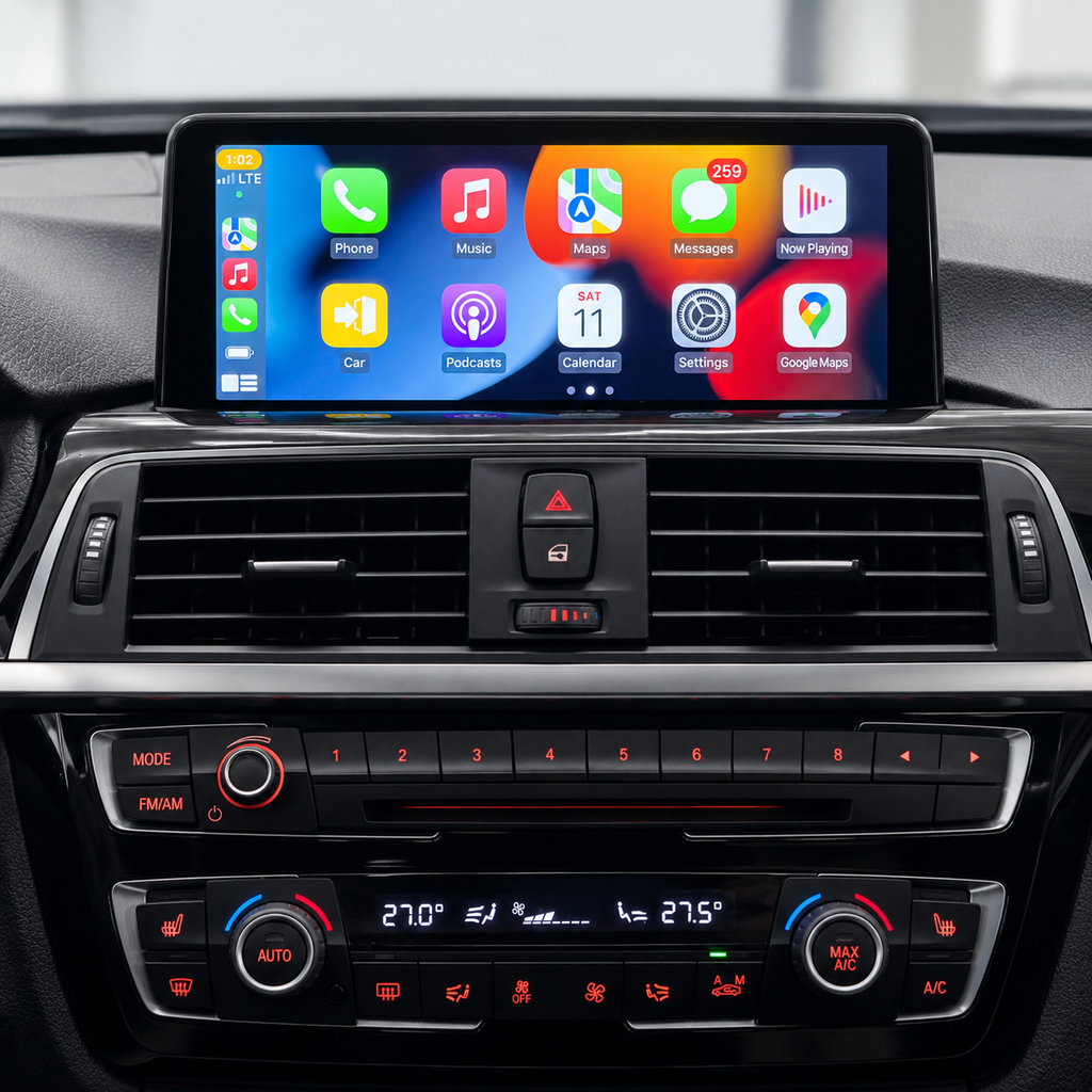 BMW 10.25 Apple car play screen
