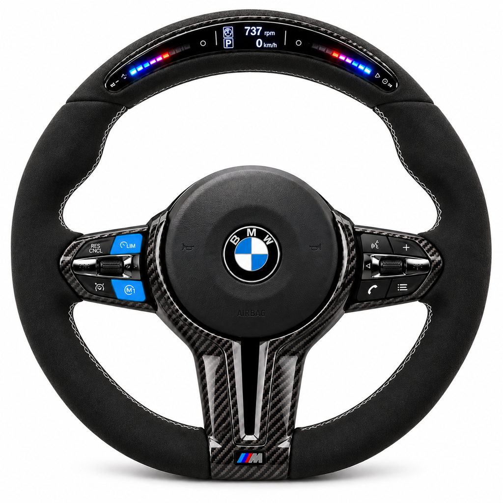 BMW Alcantara LED steering wheel