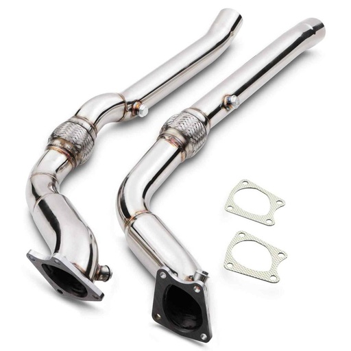 3″ Exhaust Decat Downpipes – Audi RS6 C5 BI-Turbo Saloon / Avant 4.2L V8 02-04