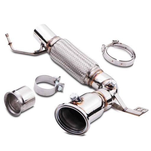 3.5″-2.75″ Exhaust Decat Downpipe – BMW 1 Series F40 M135i X Drive / Mini F56 Cooper S 2.0T 19+