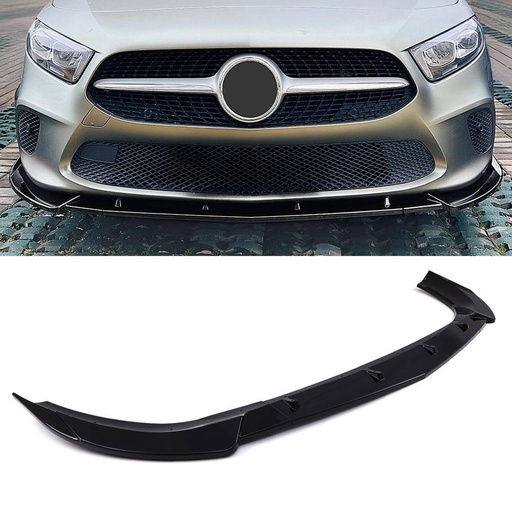 Gloss Black Front Splitter Lip – Mercedes A Class V177 W177 2018+