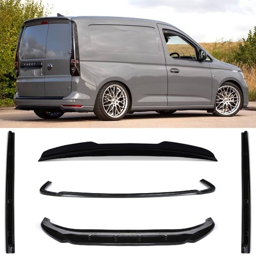 Aero Body Kit Gloss Black – VW Caddy MK5 SWB Tailgate 2020+