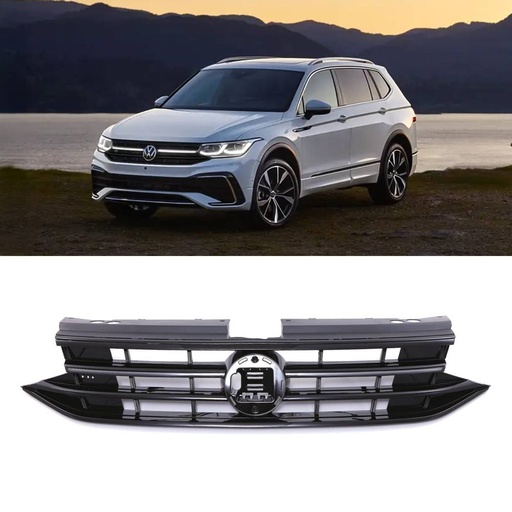 LED DRL Grille Gloss Black – VW Tiguan R Facelift 2021+