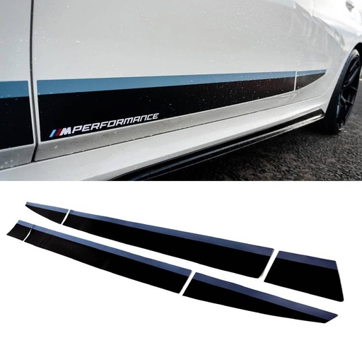 M Performance Style Side Door Stickers Black – BMW 3 Series G20 2019+