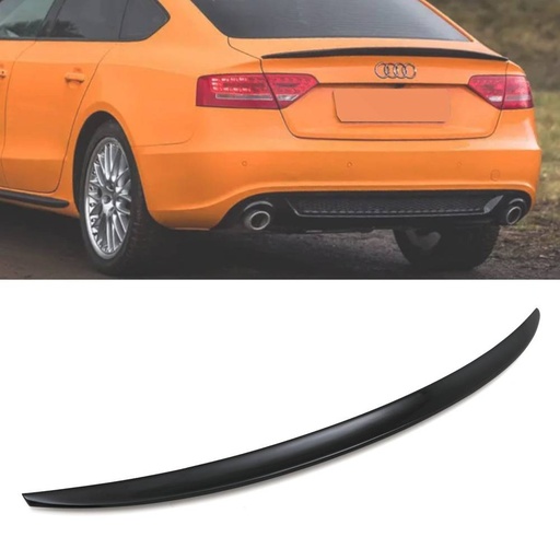 Rear Boot Spoiler Lip Gloss Black – Audi A5 8T B8 09-12