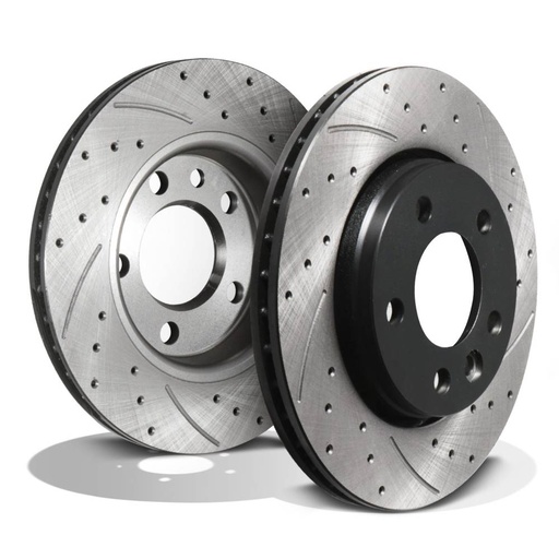 Rear Drilled Grooved 294mm Brake Discs – VW Transporter T5 2.5 2.0 TDI TSI 03+