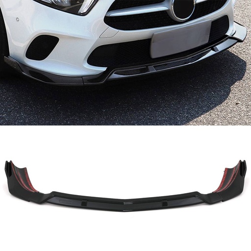 Front Splitter Lip Gloss Black – Mercedes Benz A Class W177 18-23