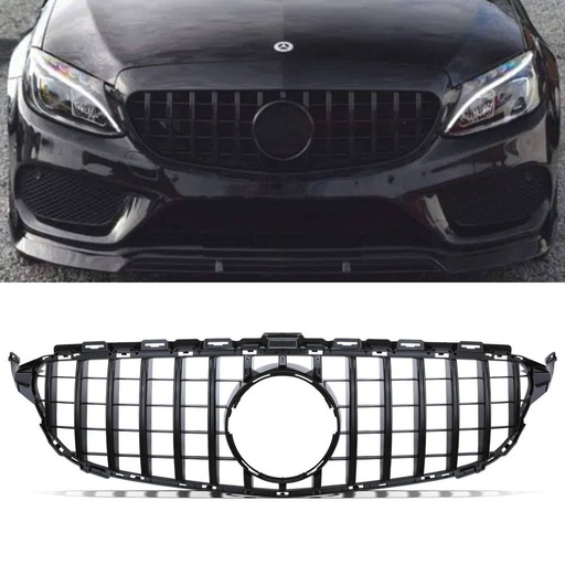 Panamericana GTR Style Gloss Black Grille – Mercedes C Class C205 14-18