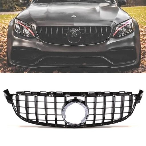 Panamericana GTR Style Gloss Black Front Grille – Mercedes C63 AMG A205 19-21