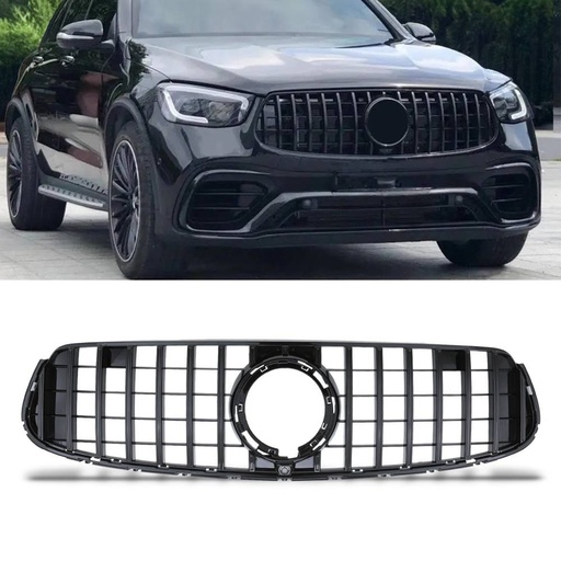 Gloss Black Panamericana GTR Style Grille – Mercedes GLC C253 2020+