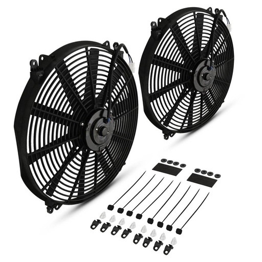 2x 16″ Universal Straight Blade Fan Kit