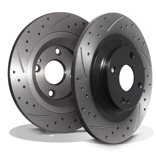 Rear Drilled Grooved 276mm Brake Discs – Mazda MX5 MX-5 Nb MK2 1.8 16V 98-05