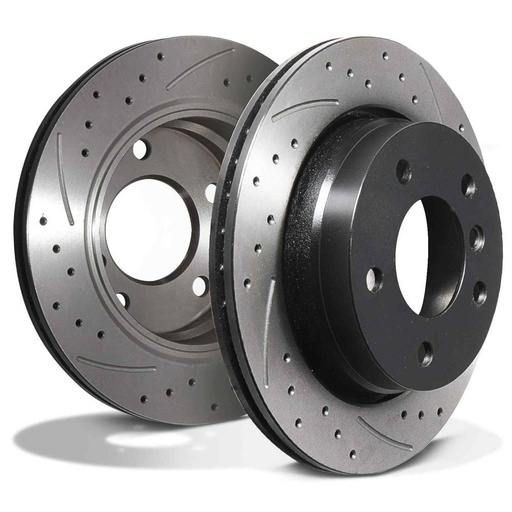 Rear Drilled Grooved 276mm Brake Discs – BMW 3 Series E36 320 323 98-05