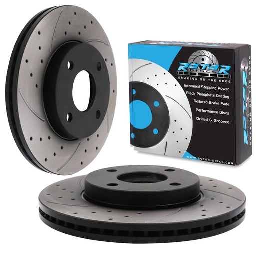 Vented Drilled Grooved 370mm Brake Discs – Audi RS3 8P Sportback 11-13